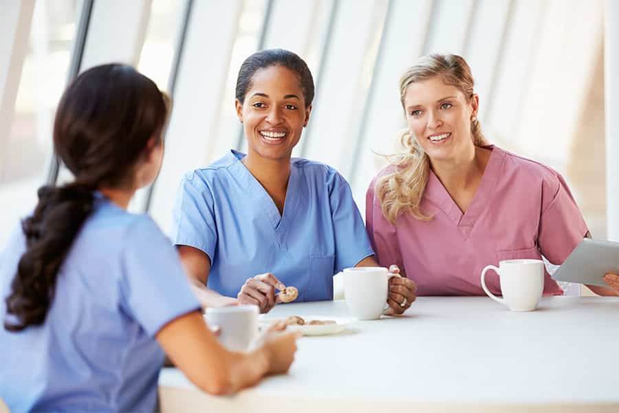 Group of caregivers during their break.