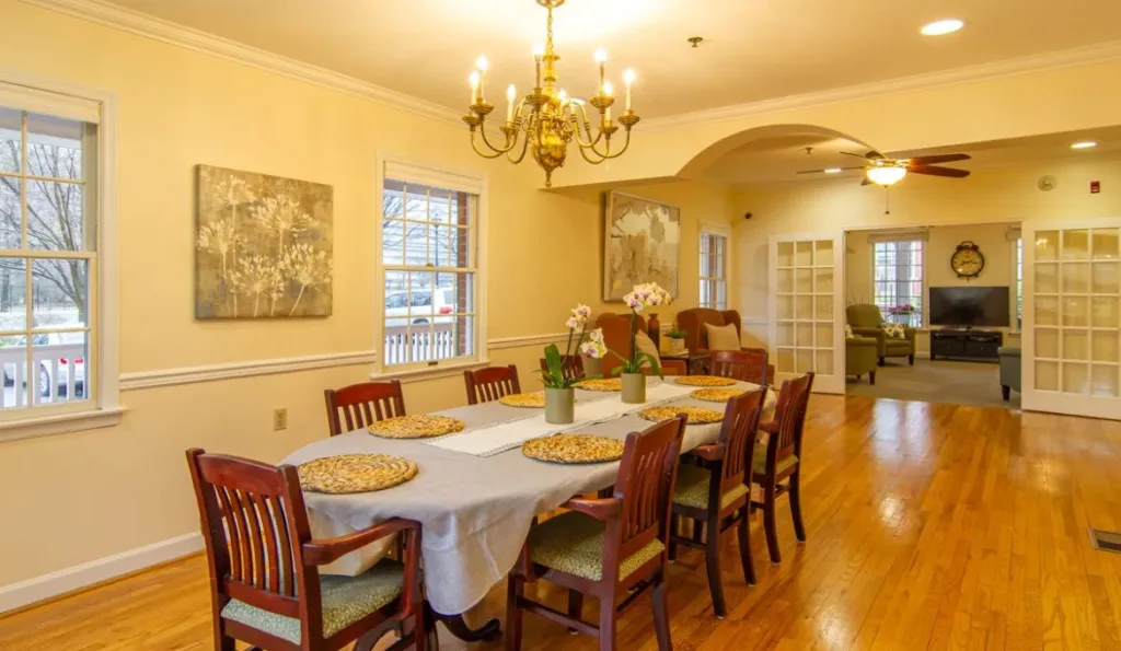 Aux dining room Dining area at auxiliary house